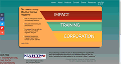 Desktop Screenshot of impacttrainingcorp.com