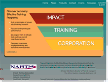 Tablet Screenshot of impacttrainingcorp.com